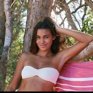 NWT Toast Signature Cinch Bandeau Bikini Top XL